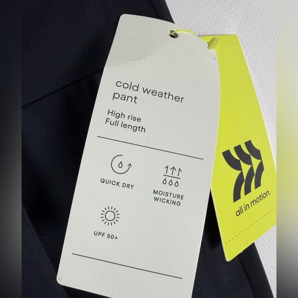 Women's High-Rise Fleece Lined Winter Flare Leggings - All In Motion™ Black XS - Picture 7 of 12